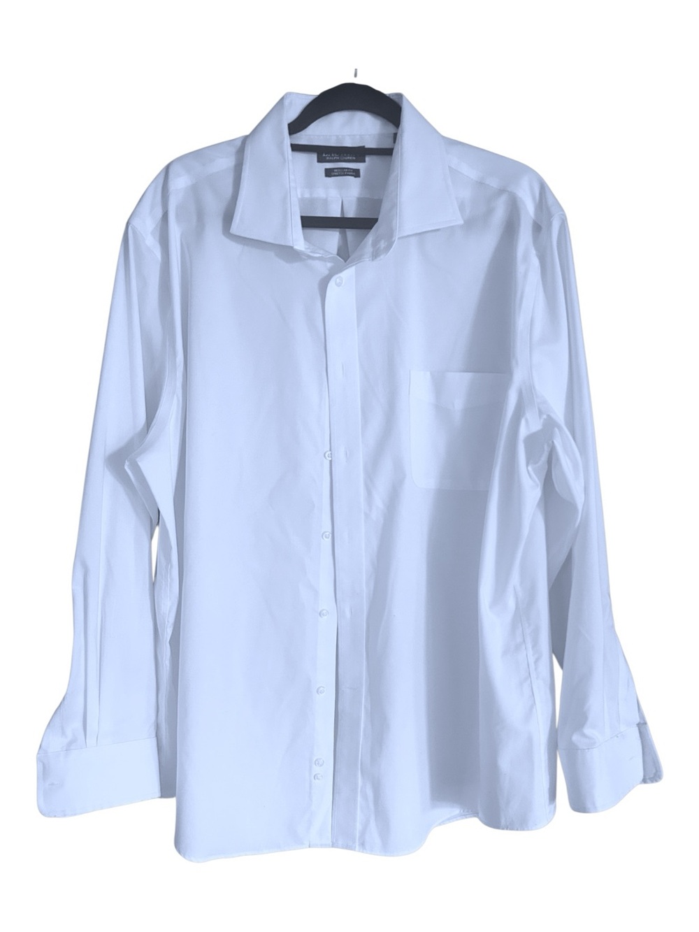 Ralph Lauren White Long-Sleeve Dress Shirt Big &Tall 2XL 18-34/35 - Picture 9 of 9